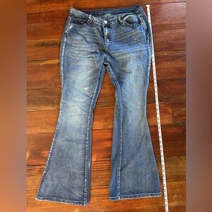 Women's Blue Flared Jeans